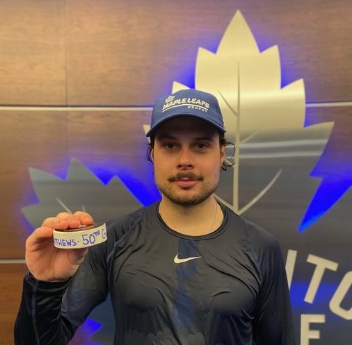 Les 50 buts d'Auston Matthews cette saison en images