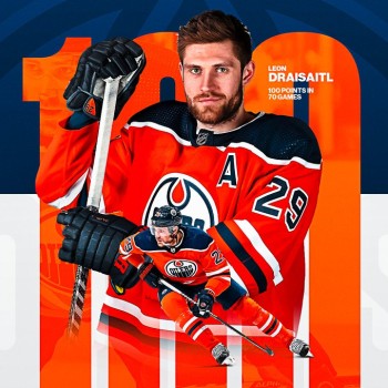Leon Draisaitl atteint la marque des 50 buts et 100 points