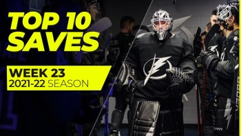 Les 10 plus beaux arrêts de la dernière semaine de NHL