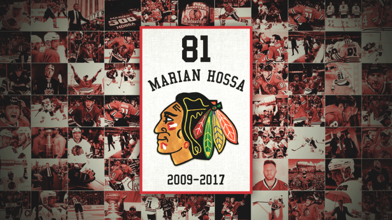 Le maillot de Marian Hossa sera retiré par les Blackhawks
