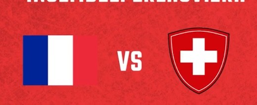 Formation de l'équipe de Suisse face à la France