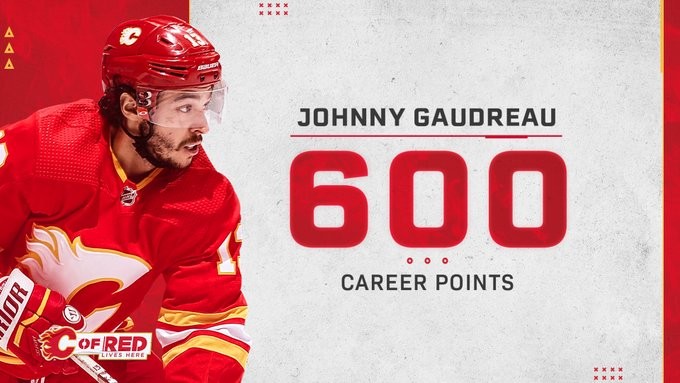 Johnny Gaudreau marque son 600e point en NHL de bien belle façon