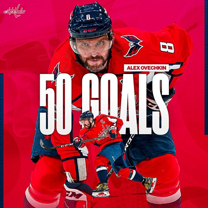 Plus de saisons en NHL avec au moins 50 buts
