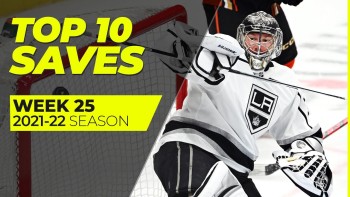 Top 10 des plus beaux arrêts de la semaine écoulée en NHL
