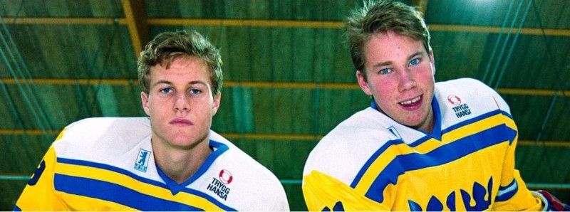 Markus Naslund et Peter Forsberg en 1991 et 30 ans plus tard