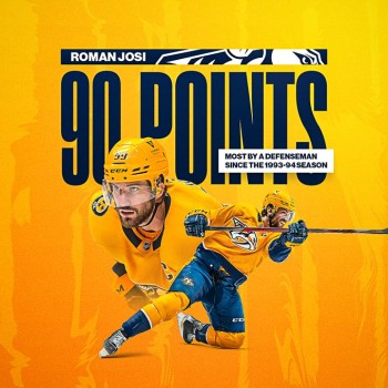 Deux bien belles marques atteintes par Roman Josi