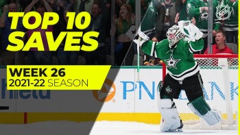 Top 10 des plus beaux arrêts de la semaine écoulée en NHL