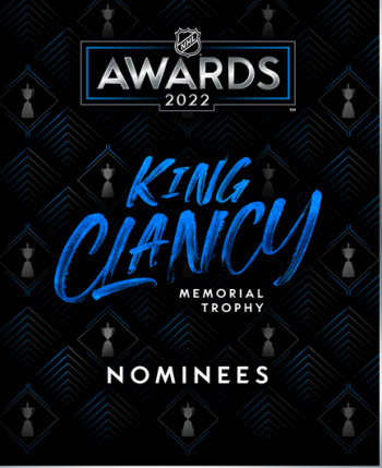 Les nominés au trophée King Clancy