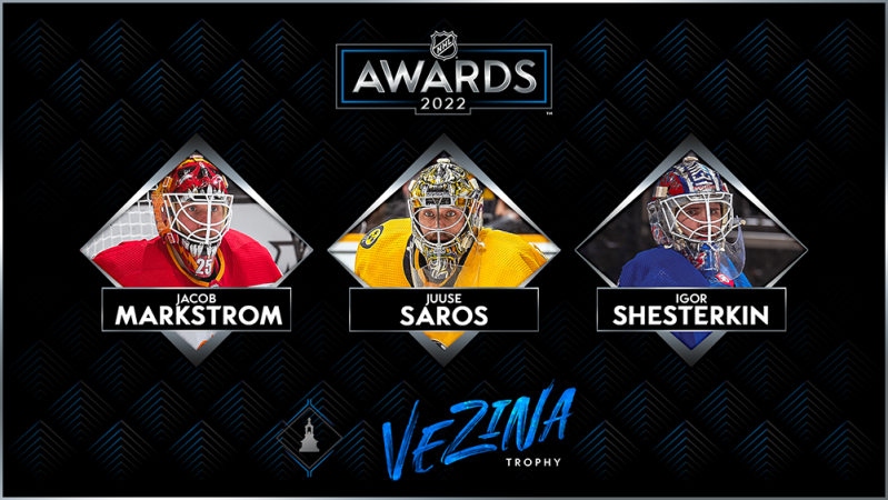 Les trois finalistes pour le trophée Vezina