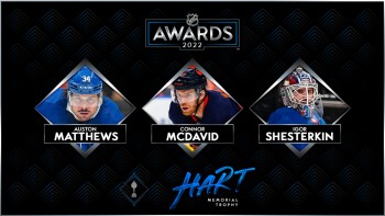 Les lauréats pour le trophée Hart