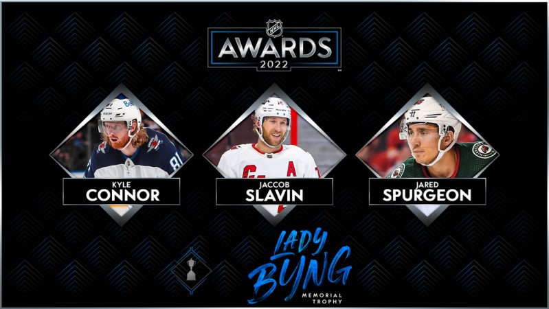 Connor, Slavin et Spurgeon élus finalistes du trophée Lady Byng