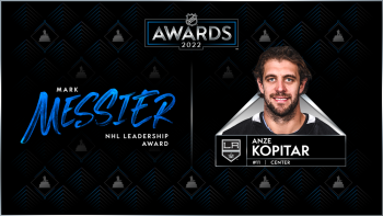 Anze Kopitar remporte le trophée Mark Messier