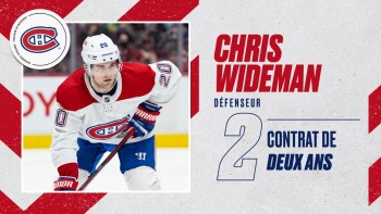 Chris Wideman prolonge avec le Canadien