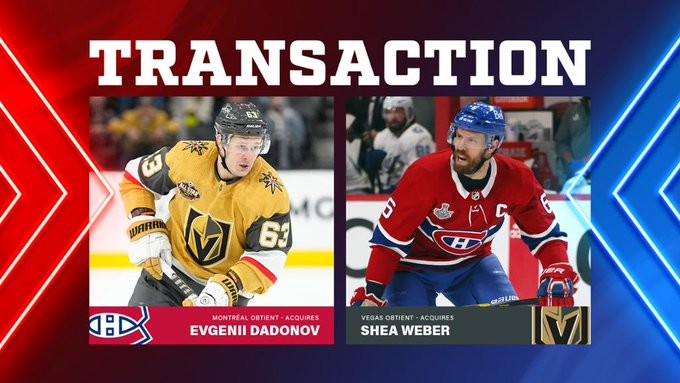 Le Canadien échange Shea Weber