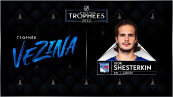 Le trophée Vezina pour Igor Shesterkin