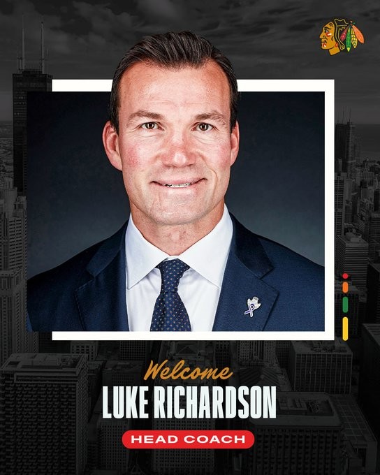 Luke Richardson confirmé à la tête des Blackhawks
