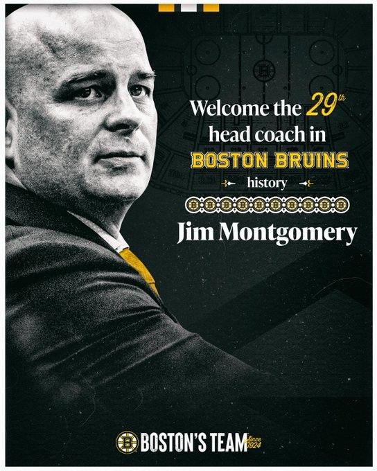 Les Boston Bruins confirment Jim Montgomery comme nouveau coach