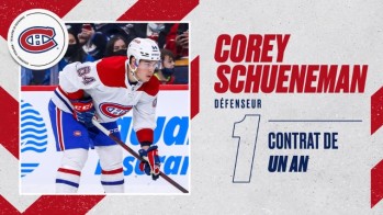 Le Canadien prolonge Corey Schueneman