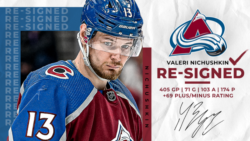 Valeri Nichushkin obtient un contrat de huit ans