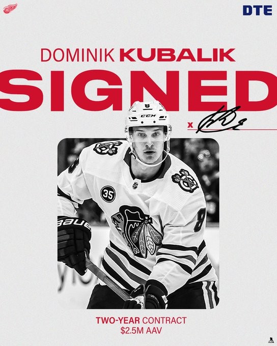 Dominik Kubalik déménage à Detroit