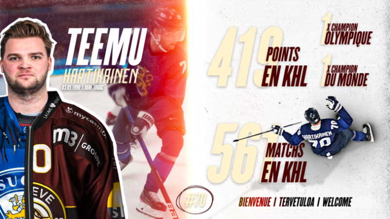 Un contrat d'une année pour Teemu Hartikainen avec Genève