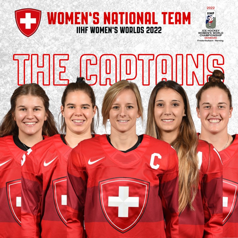 La capitaine et ses assistantes pour les Mondiaux féminins