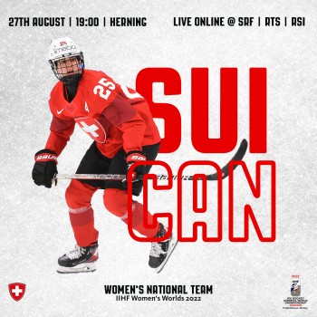 Mondiaux féminins : formation des équipes pour le match Suisse vs Canada