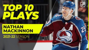 Top 10 des jeux de Nathan MacKinnon en 2021-22