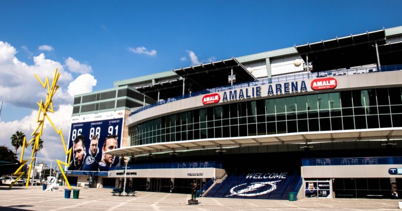 Le centre de glace pour les 30 ans du Lightning de  Tampa Bay