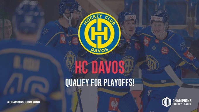 CHL : les images de la victoire de Davos qui lui permet de se qualifier pour les play-offs