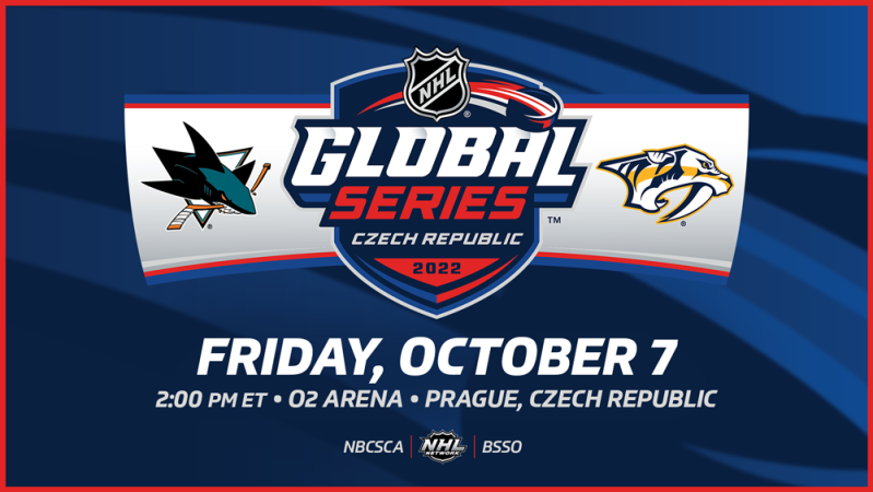 Alle Infos zur Eröffnung der NHL-Saison in Prag zwischen den Sharks und den Predators