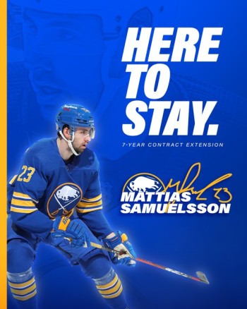 Un contrat de 7 ans pour Mattias Samuelsson