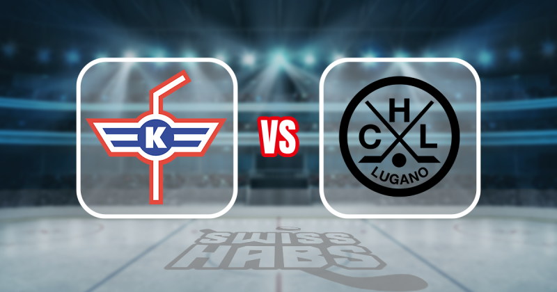 Formation des équipes et joueurs indisponibles pour le match Kloten vs Lugano