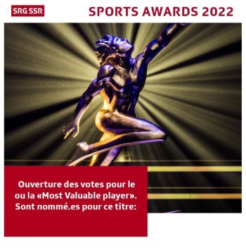 Le hockey bien représenté pour les MVP des Sports Awards suisses