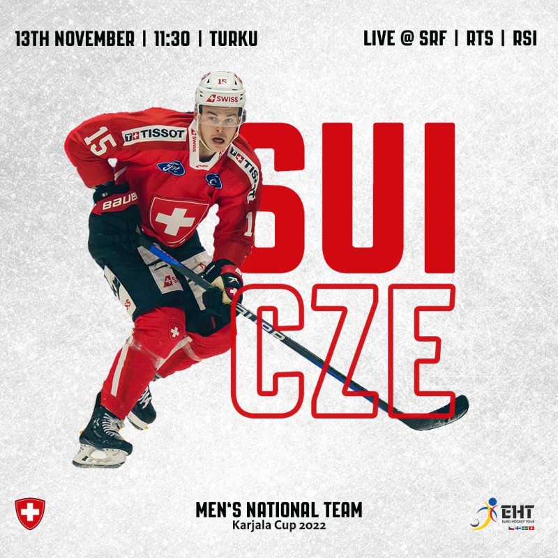 Formation de l'équipe de Suisse face à la Tchèquie