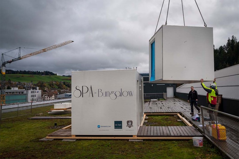 Les joueurs finlandais de Langnau obtiennent leur... sauna