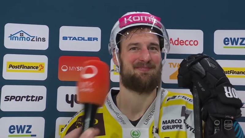 Tristan Scherwey: «Es war ein gutes Wochende für uns mit fünf Punkten»