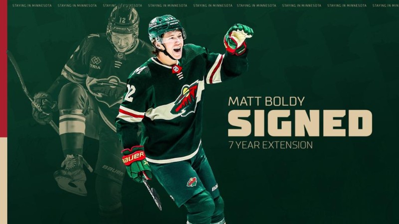 Le Minnesota Wild signe une prolongation de contrat de sept ans avec Matt Boldy