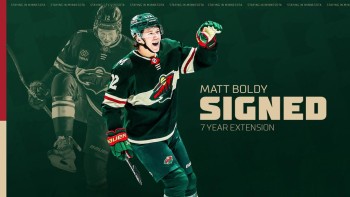 Le Minnesota Wild signe une prolongation de contrat de sept ans avec Matt Boldy