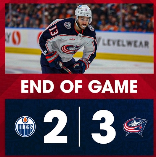 Tim Berni et les Blue Jackets battent les Oilers