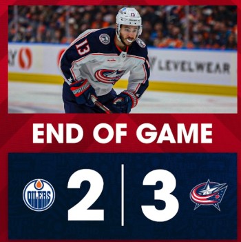 Tim Berni et les Blue Jackets battent les Oilers