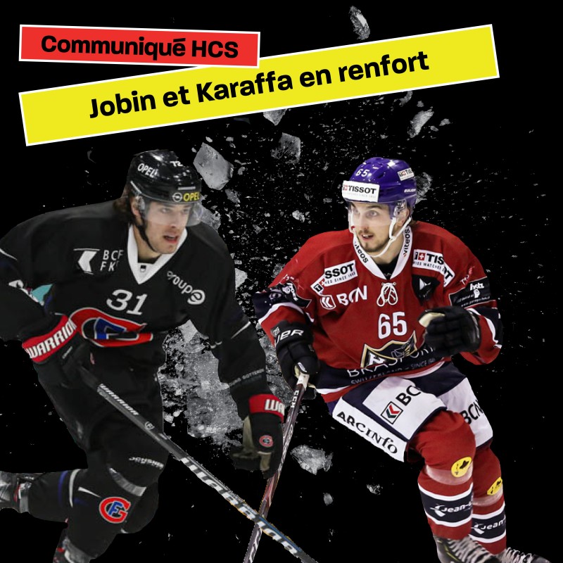 Gaëtan Jobin et Roman Karaffa termineront la saison à Sierre