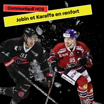 Gaëtan Jobin et Roman Karaffa termineront la saison à Sierre