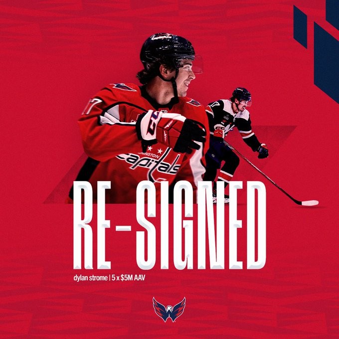 5 ans de plus pour Dylan Strome à Washington
