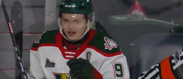 Attilio Biasca marque pour améliorer une impressionnante série des Mooseheads