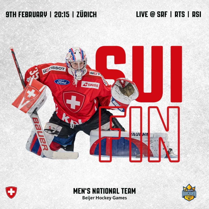 Formation des équipes pour le match Suisse vs Finlande