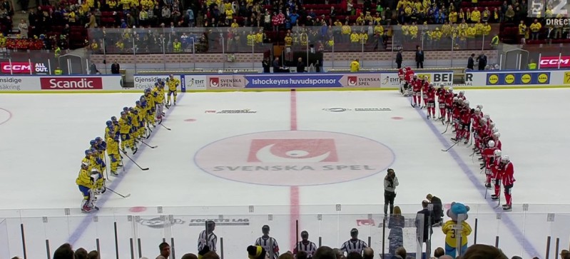 Une nouvelle courte défaite pour l'équipe de Suisse blanchie par la Suède