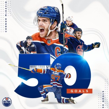 Connor McDavid est le plus rapide à atteindre les 50 buts depuis un trio de légende