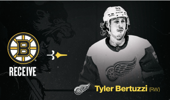Tyler Bertuzzi terminera la saison avec les Bruins