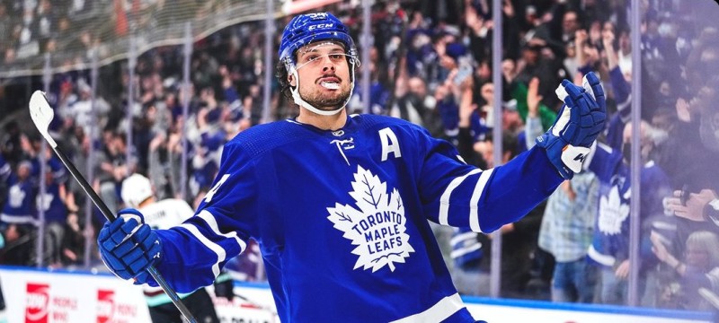 Une septième saison avec au moins 30 buts pour Auston Matthews depuis son arrivée en NHL